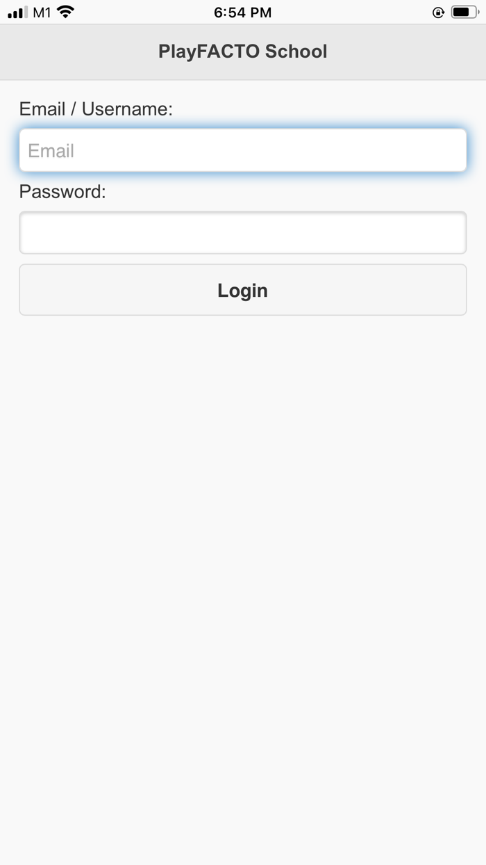 PlayFACTO School Teacher