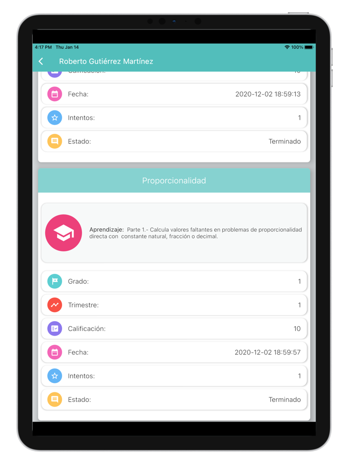 Avance Aprovechamiento Escolar