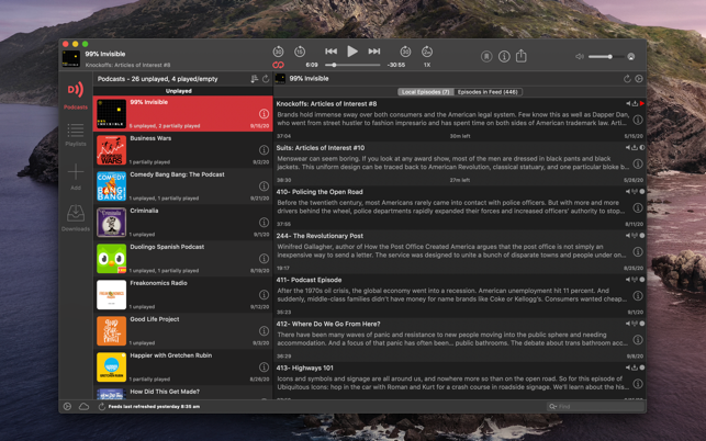 Downcast Screenshot