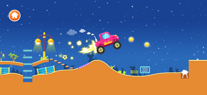 儿童汽车游戏 - 儿童益智游戏，开卡车，消防车