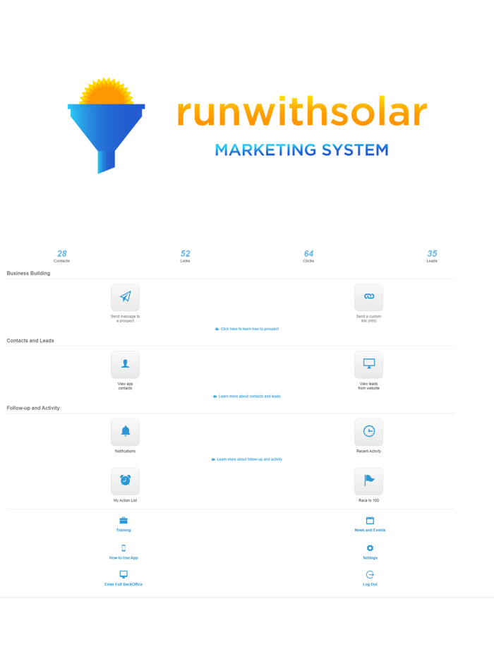 RunWithSolar App and System