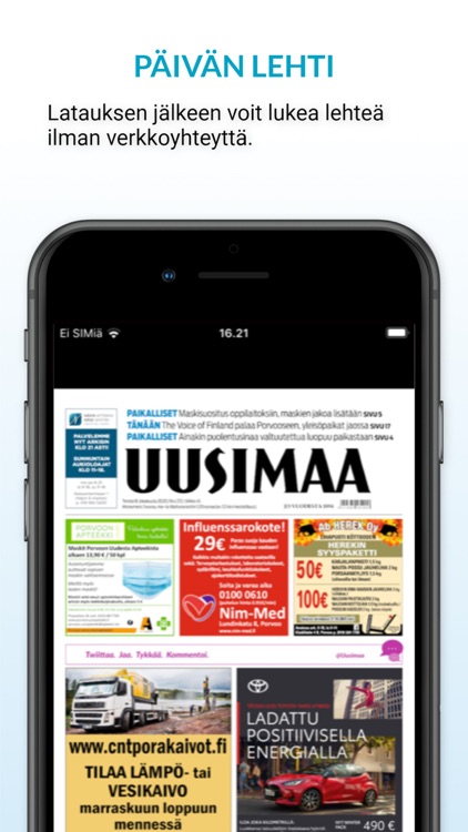 Uusimaa, päivän lehti