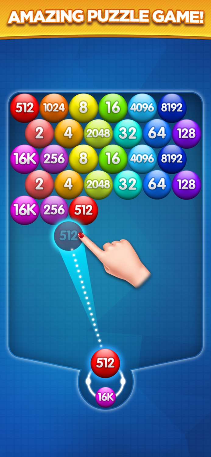 Number Bubble Shooter.