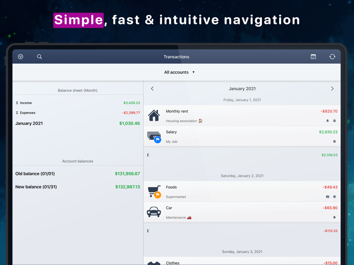 MoneyStats - Expense Tracker