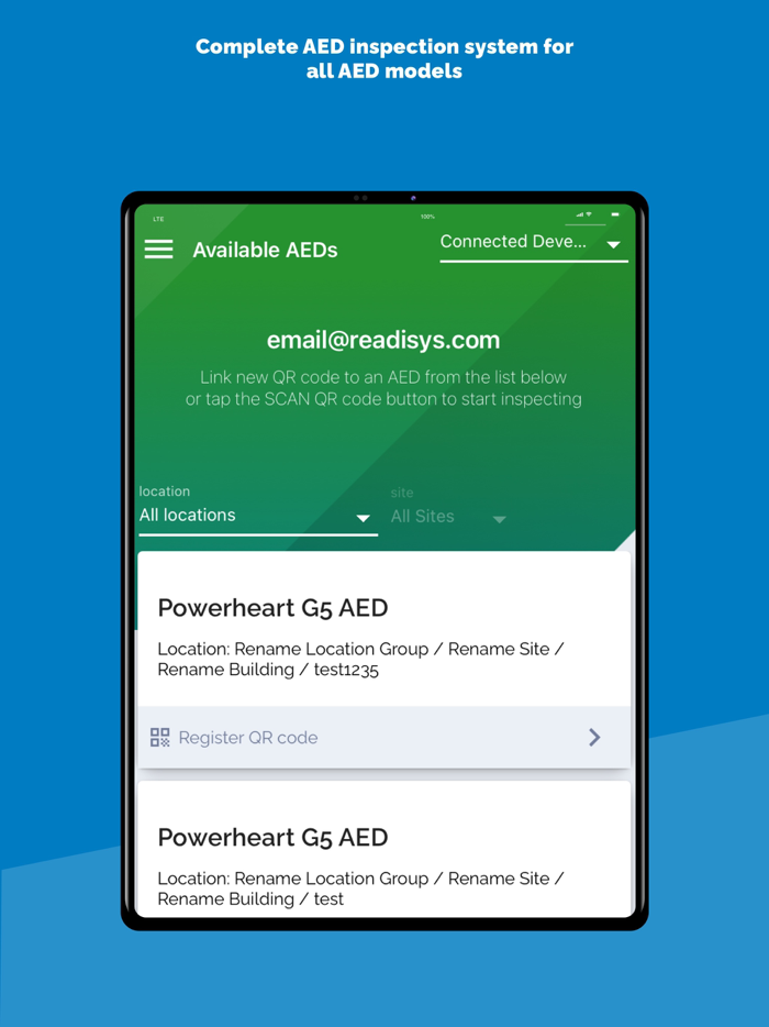 ReadiCheck AED Inspection App