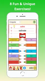 verb conjugations italian iphone screenshot 1