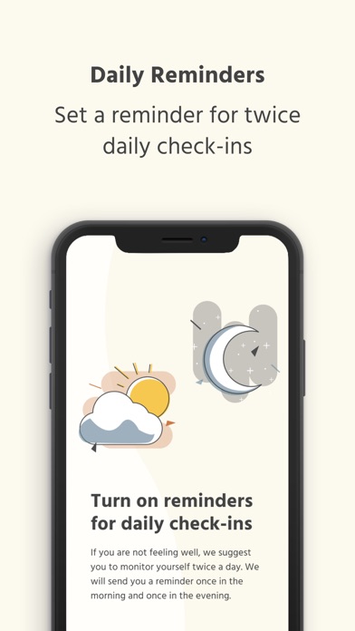 with care - self monitoring Screenshot