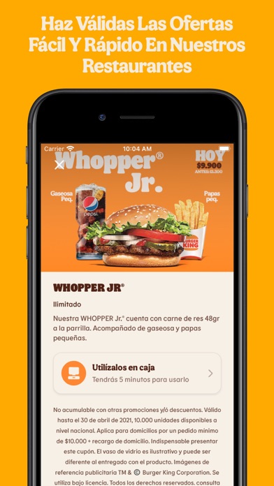 Burger King® Colombia Screenshot