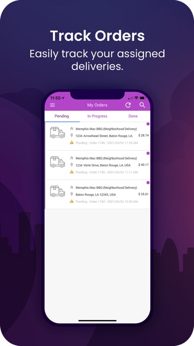 Hoopla Driver App Screenshot