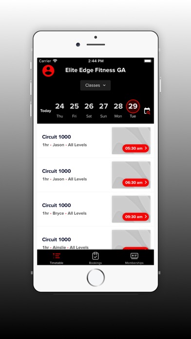 Elite Edge Fitness App Screenshot