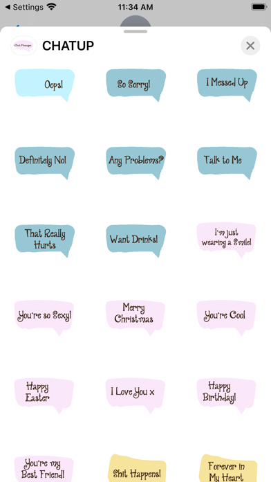 Screenshot #3 pour CHATUP Sticker Pack