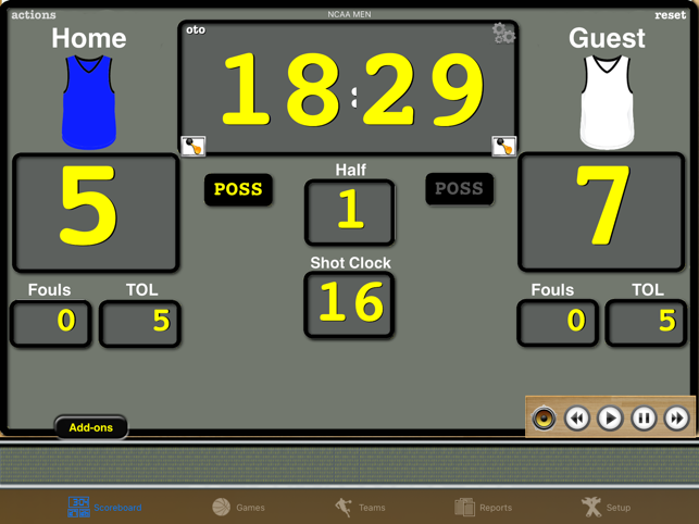 ‎Ballers Basketball Scoreboard Screenshot