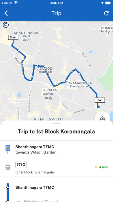 MyBMTC screenshot 3