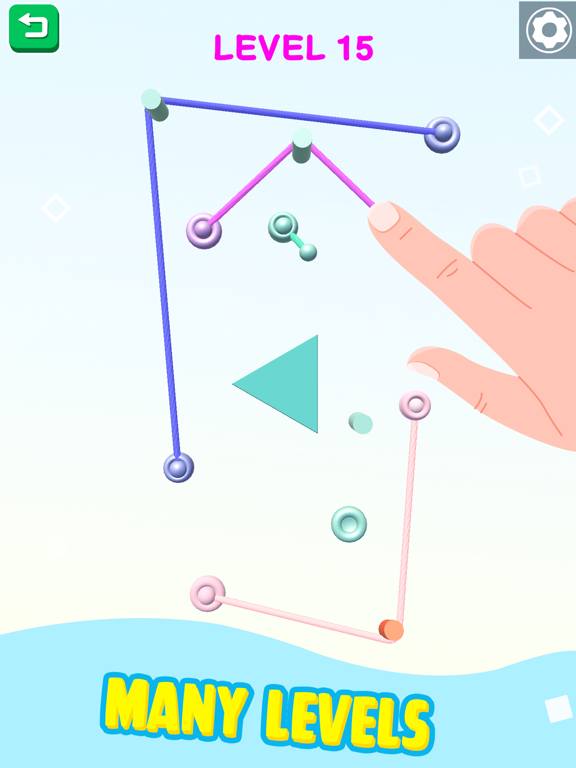 Screenshot #6 pour Color Rope Puzzle: Roll Around