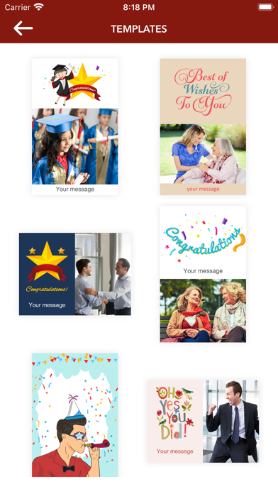 iCelebration Cards Screenshot