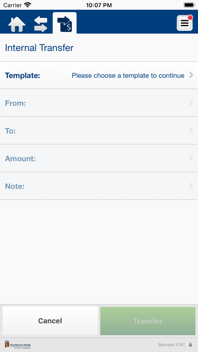 Northwest Business Banking Screenshot