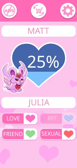 Game screenshot LOVE TEST - match calculator mod apk