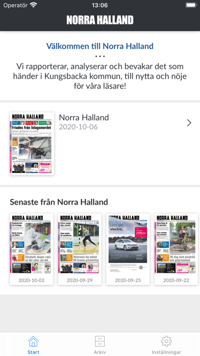 Norra Halland eNH Screenshot
