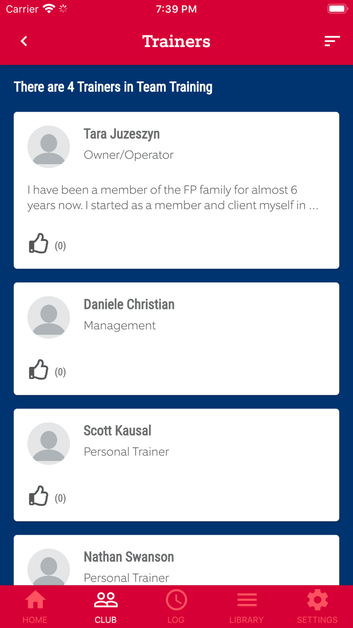 Fitness Premier Clubs