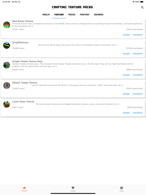 Screenshot #4 pour Crafting Texture Packs MCPE