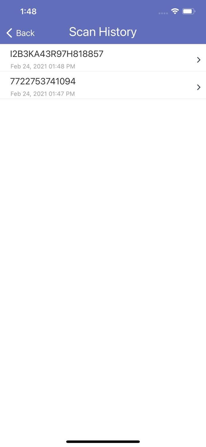 Temlac VIN and UPC Scanner