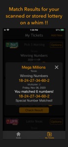Lottery results-Ticket scanner screenshot #4 for iPhone