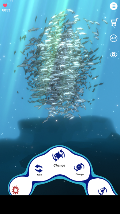 School of fish AR Screenshot
