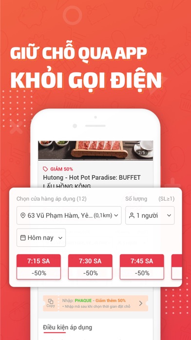 JAMJA - Đặt chỗ khuyến mãi Screenshot