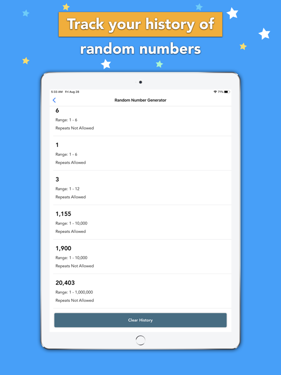 Random Number Generator Toolのおすすめ画像5