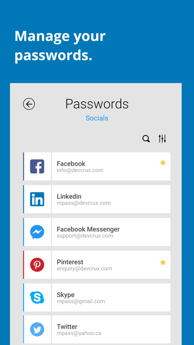 mPass: Secure Password Manager Screenshot