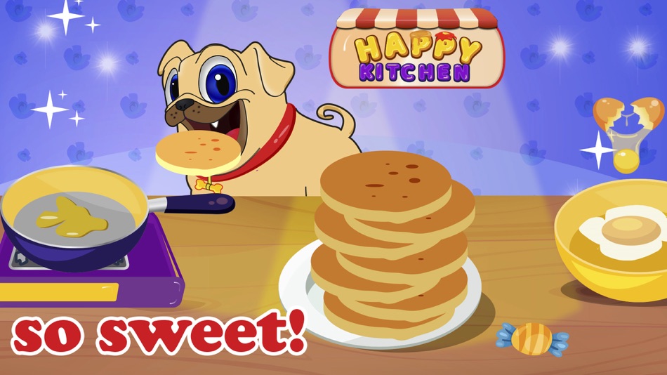 #1. Puppy makes pancake (iOS) Podle: Emilia Eritsyan