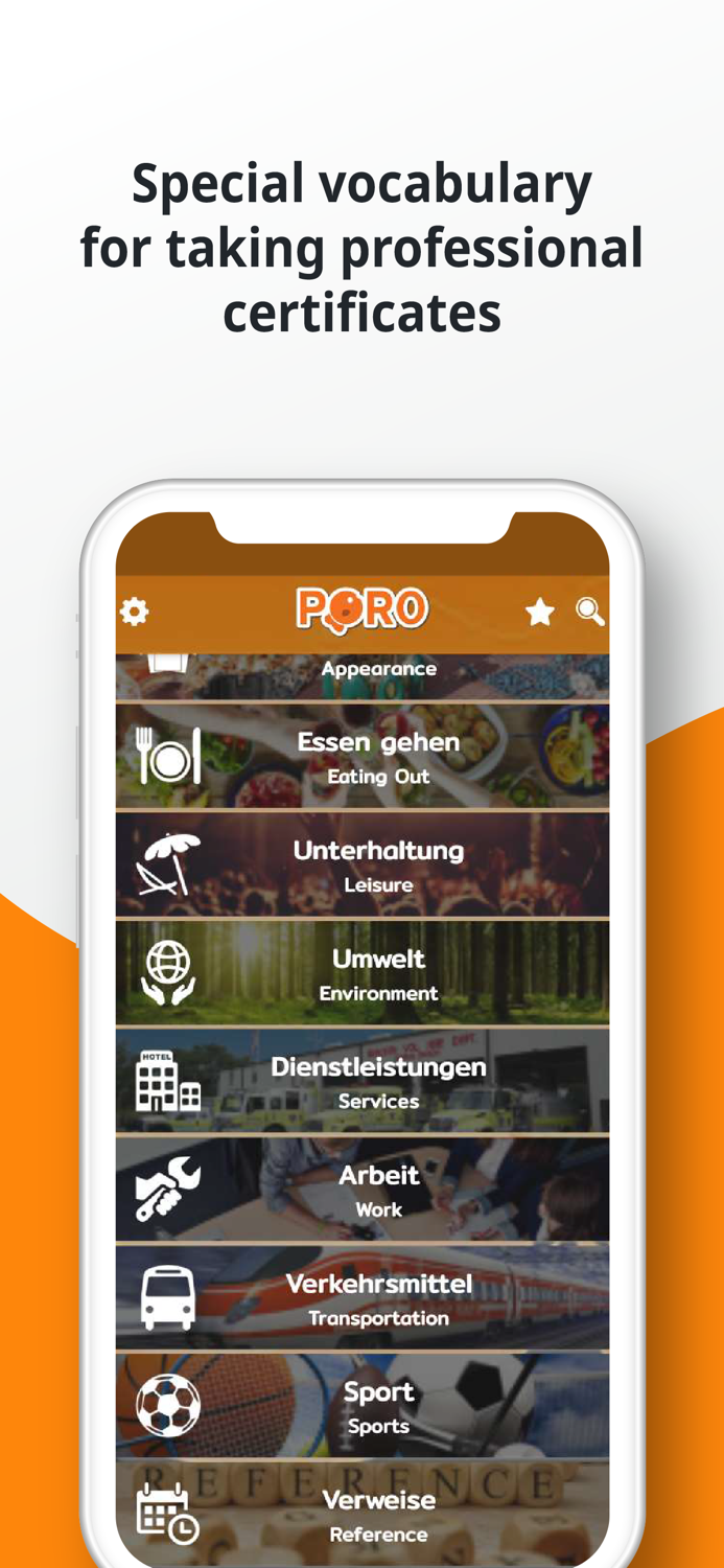 PORO - German Vocabulary