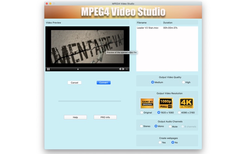 mpeg4 video studio iphone screenshot 1