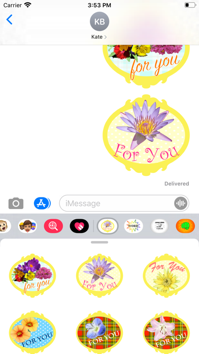 flowers for you stickers! Screenshot
