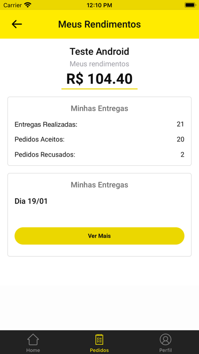 Delivery2u para Entregadores Screenshot
