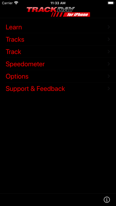 TrackDay for iPhone Screenshot