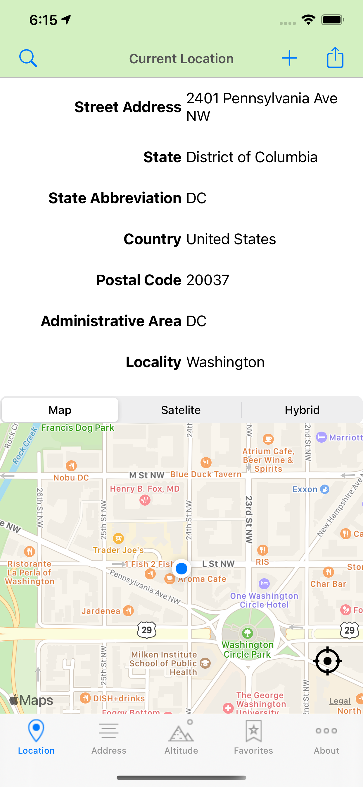 Geographic Location