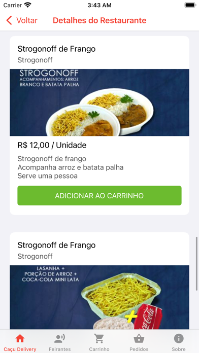 Caçu Delivery Screenshot