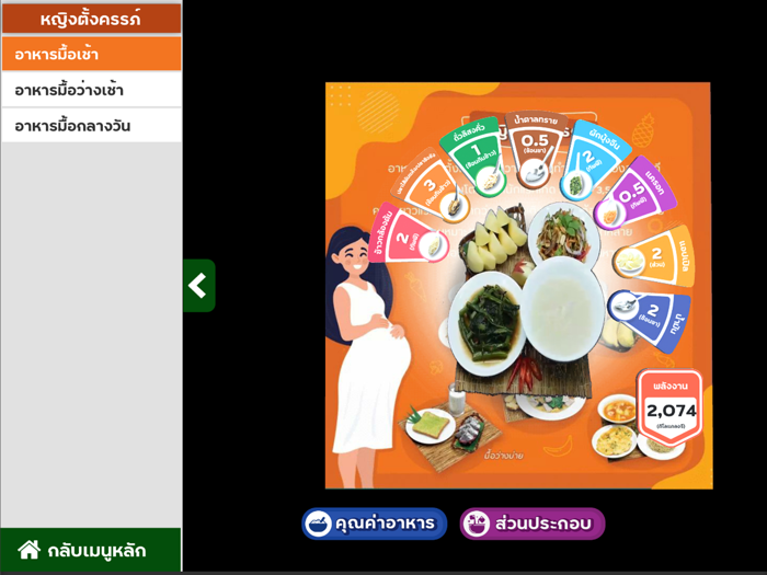 AR อาหารแม่ลูก กรมอนามัย