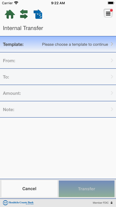 Hendricks County Bank Business Screenshot