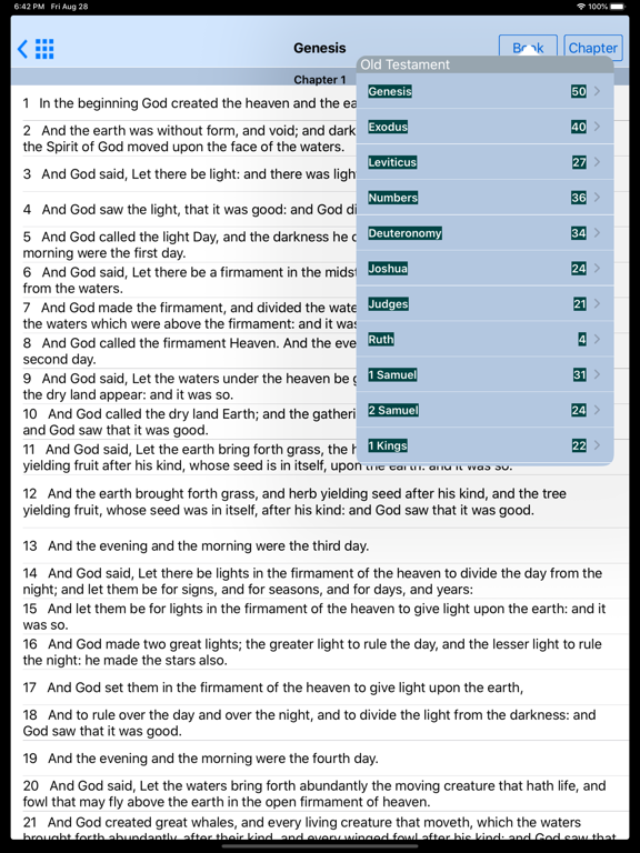 Screenshot #6 pour The bible offline for iPad
