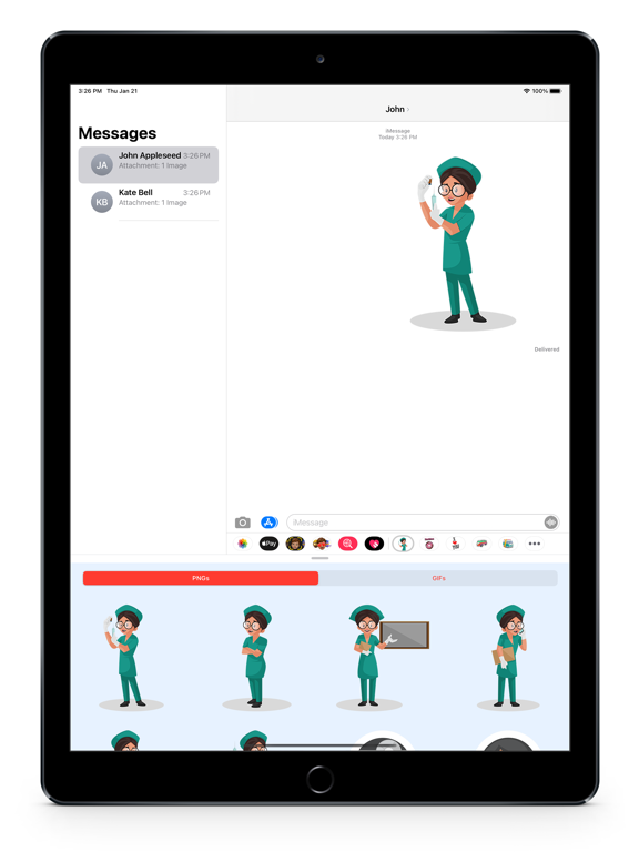 Screenshot #5 pour Nurse/Hospital - GIFs Stickers
