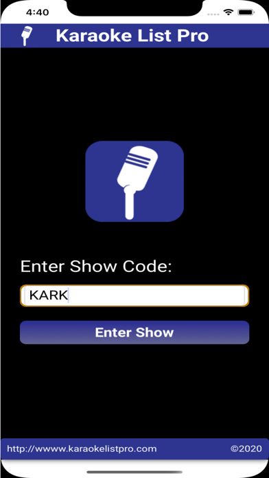 Karaoke List Pro Screenshot 1 - AppWisp.com Karaoke List Pro Screenshot 1 - AppWisp.com