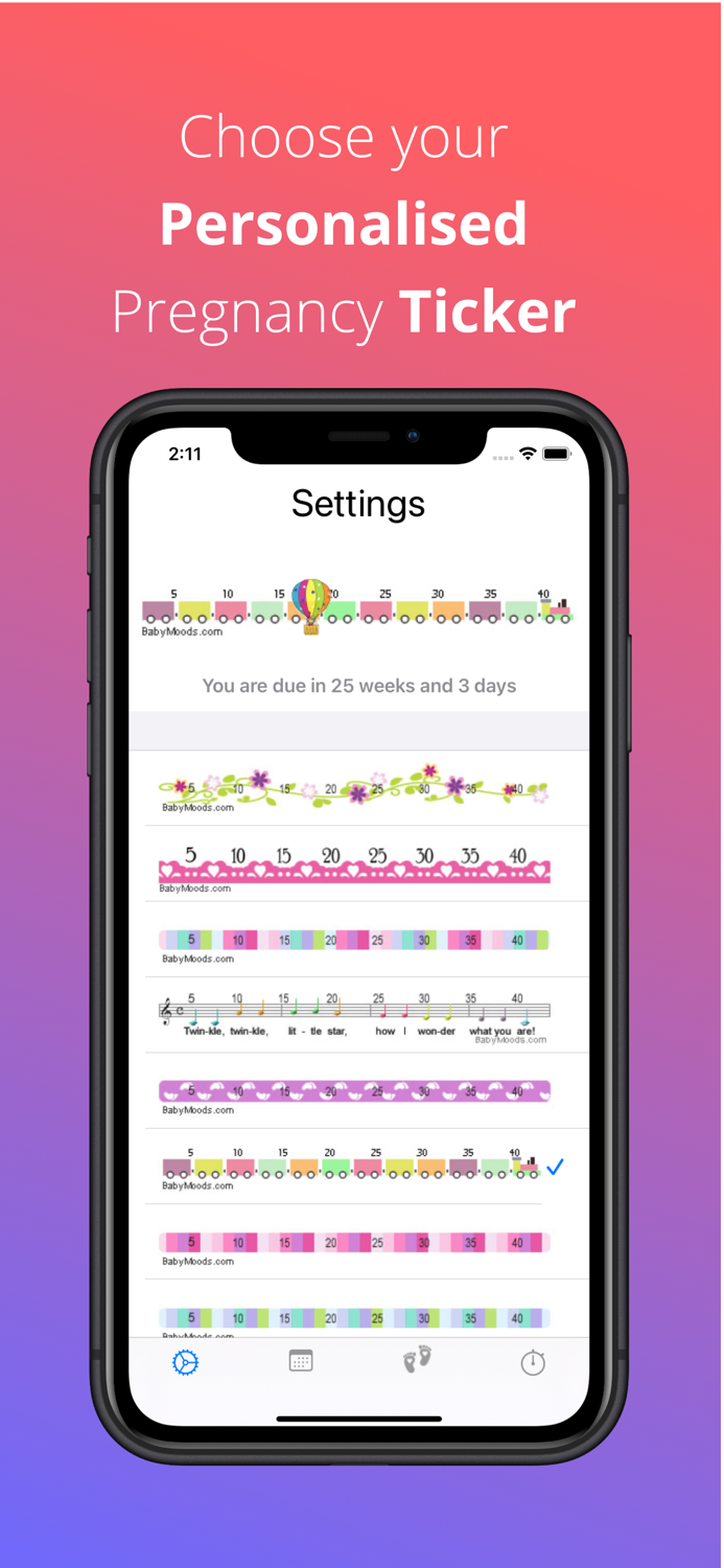 BabyMoods Full Term Countdown