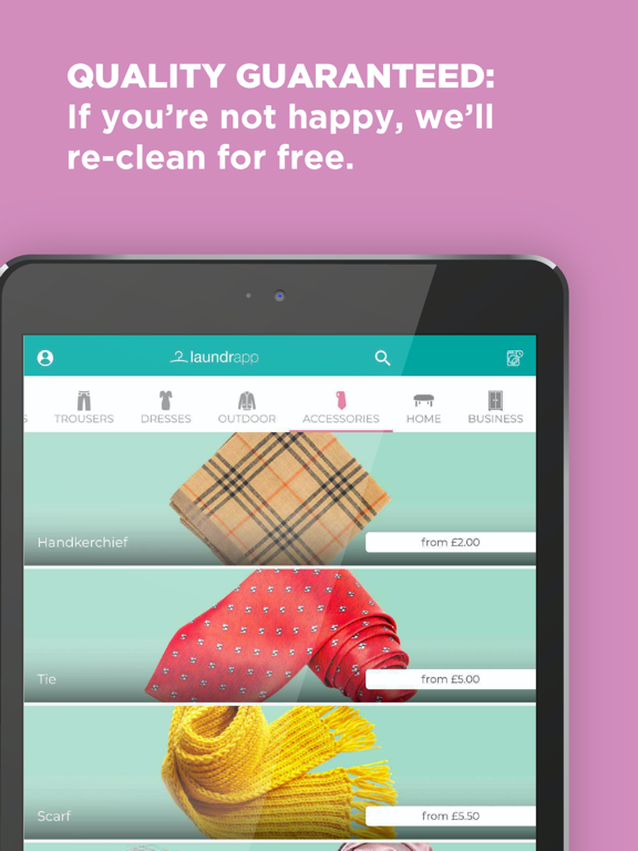 Laundrapp iPad screenshot 4 - Lifestyle app