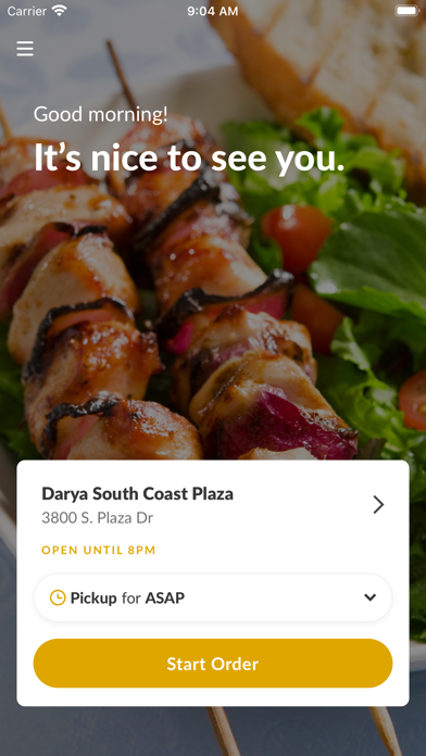 Darya Restaurant Screenshot