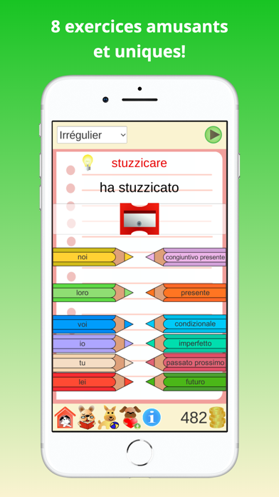 Screenshot #1 pour Conjugaison Verbes Italiens