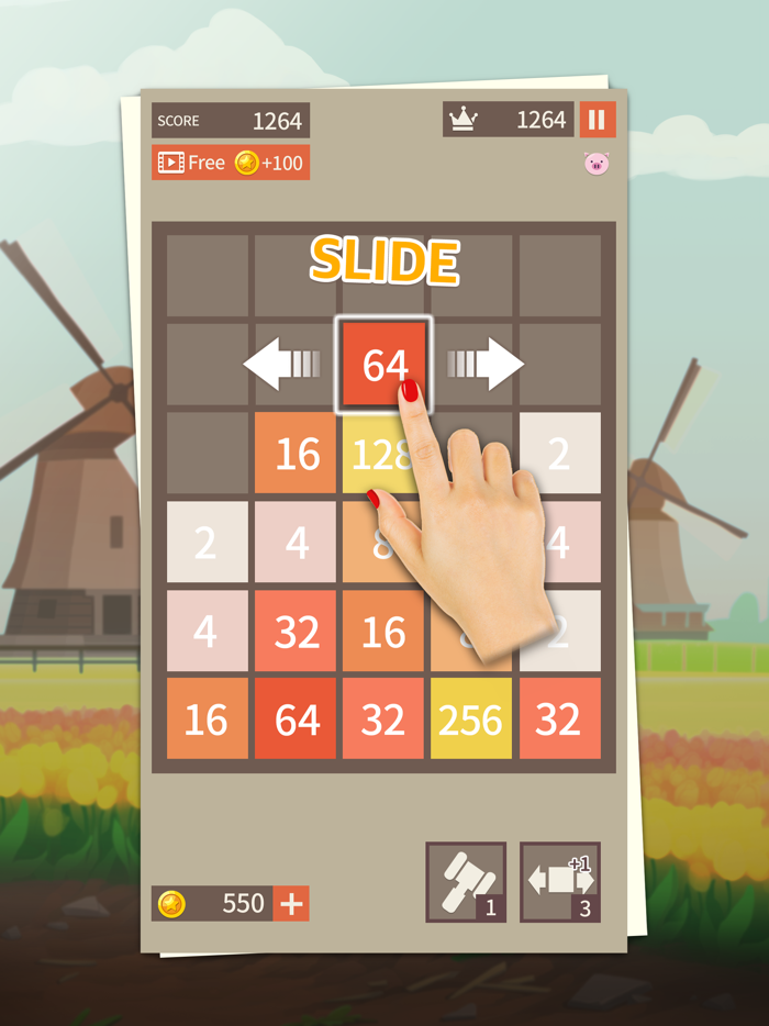 Merge the Number Slide Puzzle