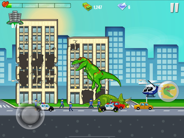 Jurassic Dinosaur City Rampage