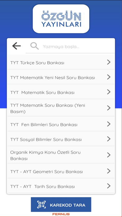 Özgün Yayınları Karekod Screenshot